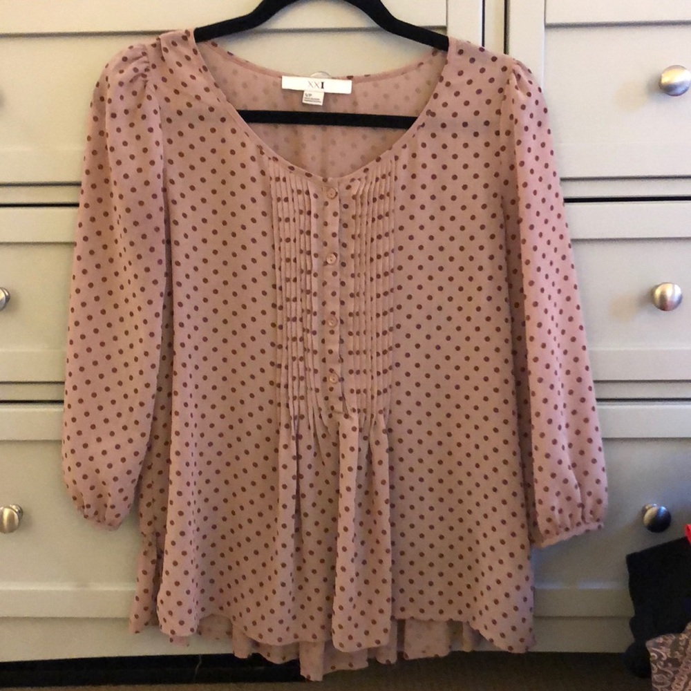 Purple/gray blouse